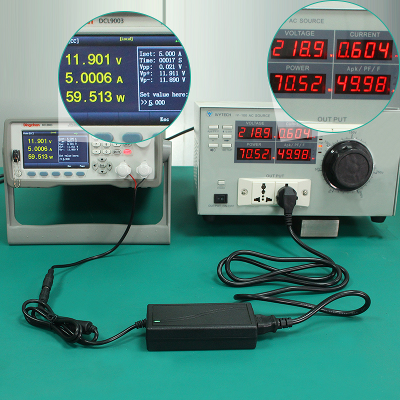 Input 100 240v AC 50/60hz 60w DC 12v 5a With EU US UK AU Plug For CCTV System Power Adapter(图1)
